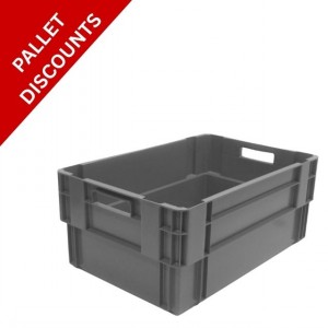 Standard Euro Box 60cm Solid Sides & Base 50 Litre